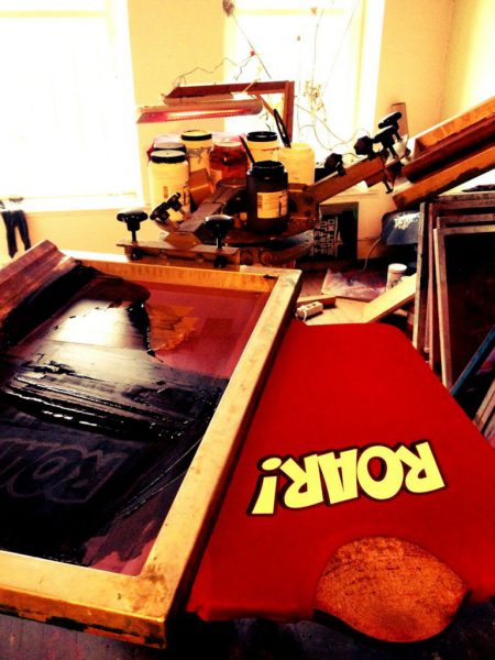 Roar-Shirt Herstellung